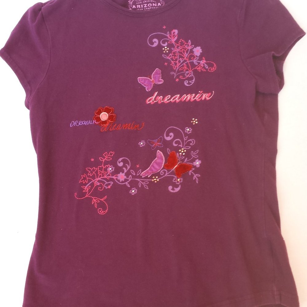 Arizona Jean Company girls purple "Dreamin'" top